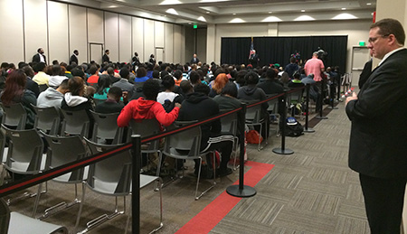 Students at Jimmy Carter Event