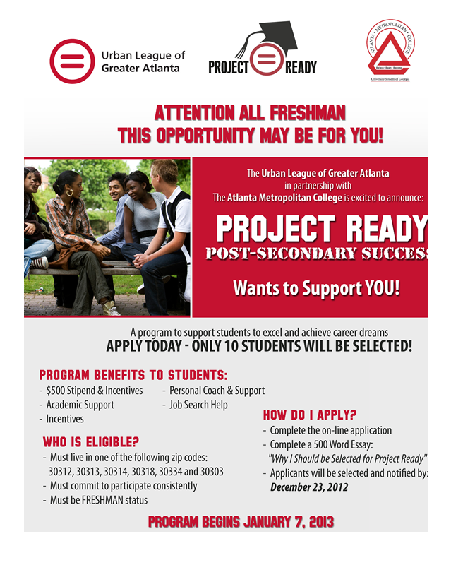 Project Ready Program Loans - Students - Atlanta Metro College
