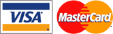 Visa Mastercard logos